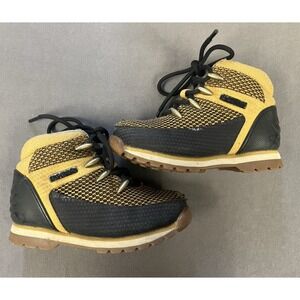 Kids Timberland Boots Yellow/Black Boys 9 Toddler Euro Sprint Boots Mud Snow